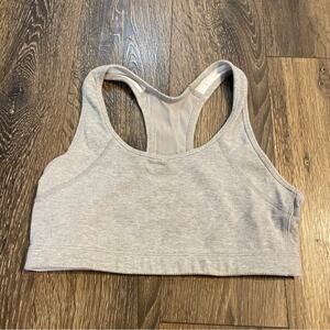 CHAMPION Heather Gray Racerback Sports Bra Size M